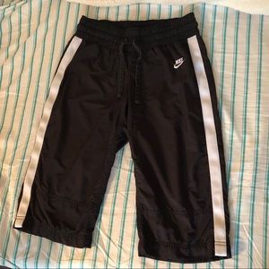 Nike Black Crop Capris Track Pants